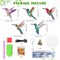 Hummingbird Diamond Painting Wind Chimes, Double-Sided Diamond Art Suncatcher Kit for Adults, DIY Hanging Garden Decor with Bells and Beads, Crystal Gem Art Craft for Window, Balcony & Yard